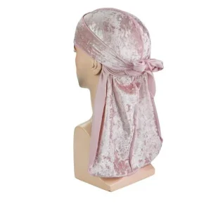 durag masculino veludo rosa