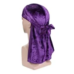 durag veludo mulher roxo
