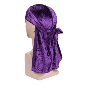 durag veludo mulher roxo