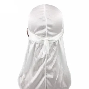 durag de seda branco