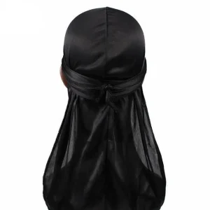 durag de seda preta