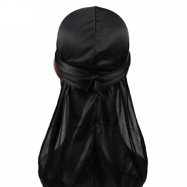 durag de seda preta