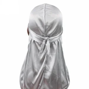 durag de seda cinza