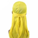 durag de seda amarelo pintinho