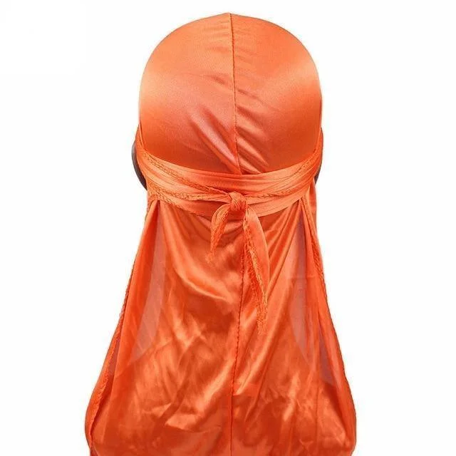 durag de seda laranja