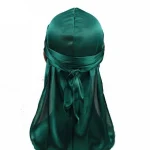 durag de seda verde escuro