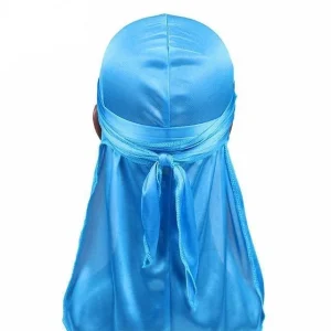 durag de seda azul céu