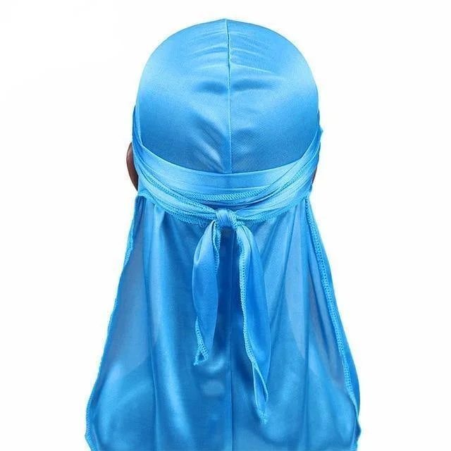 Durag de Seda Azul Céu