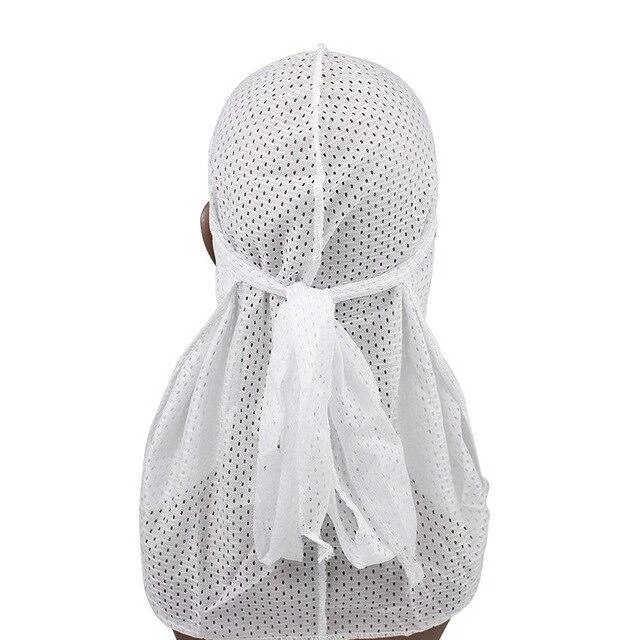 Durag Masculino Branco com Furos