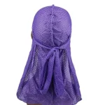durag masculino roxo com furos
