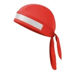 durag de poliéster vermelho