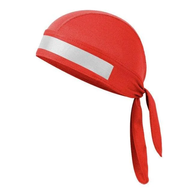 durag de poliéster vermelho
