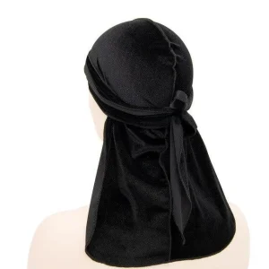 durag de veludo preto