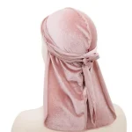 durag veludo mulher rosa
