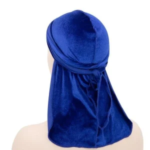 durag veludo mulher azul