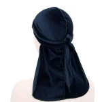 durag veludo mulher azul escuro