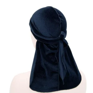 durag veludo mulher azul escuro