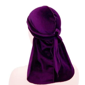 durag de veludo roxo