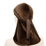 durag de veludo marrom