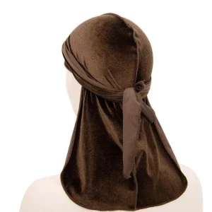 durag de veludo marrom