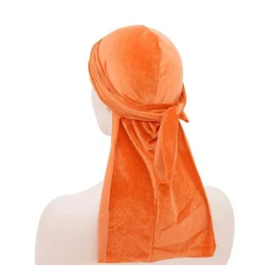 durag de veludo laranja