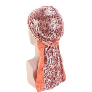 durag estampas felinas laranja