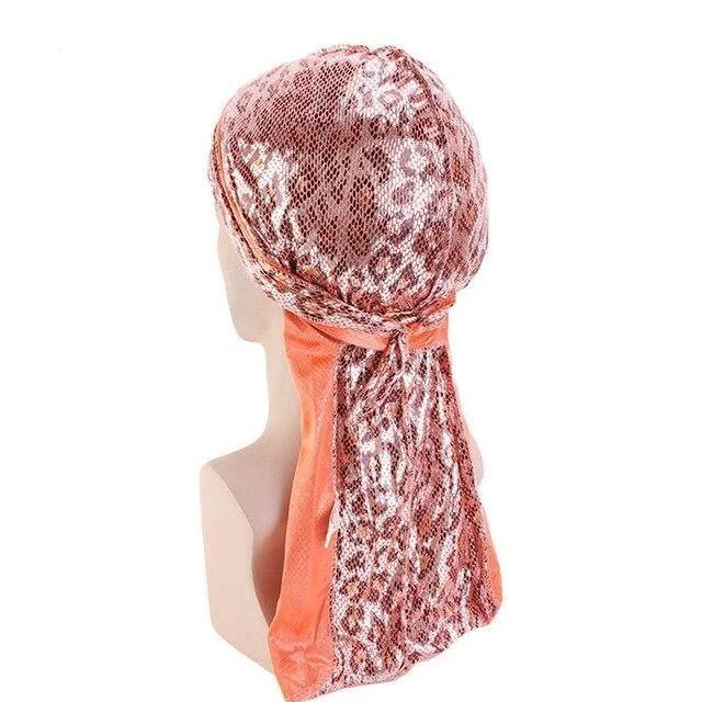Durag Estampas Felinas Laranja