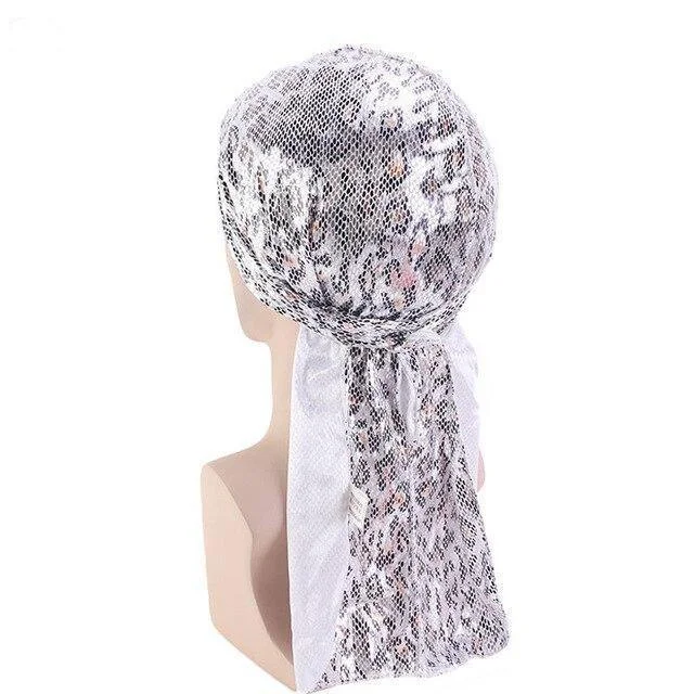 Durag feminino pele de leopardo
