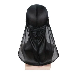 durag de cetim preto