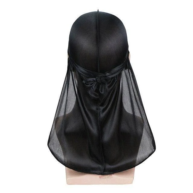 durag de cetim preto
