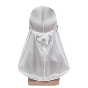 durag masculino satin branco