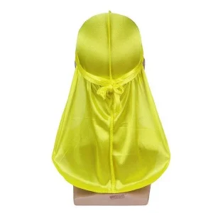 durag masculino cetim amarelo