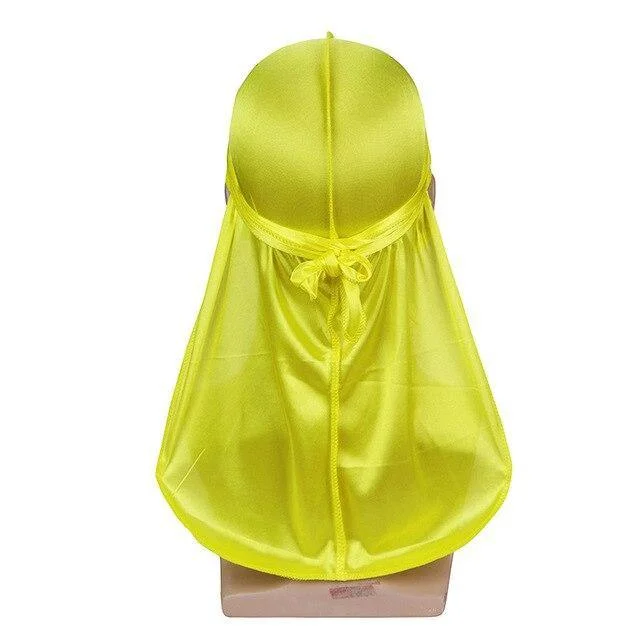 Durag Masculino Cetim Amarelo
