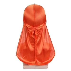 durag masculino cetim laranja