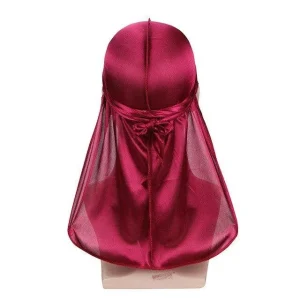 durag masculino cetim vermelho bordô