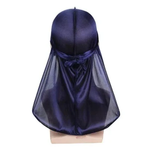 durag masculino cetim azul escuro