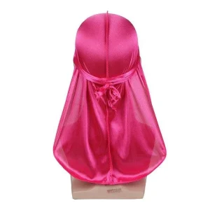 durag masculino cetim rosa