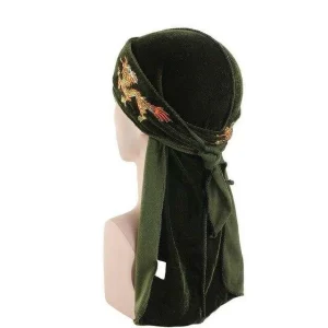durag veludo dragão verde