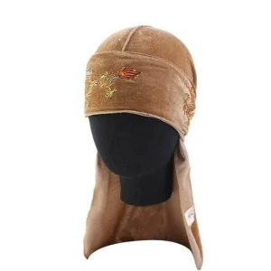 durag veludo dragão marrom