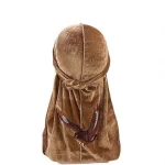 durag veludo padrão águia marrom