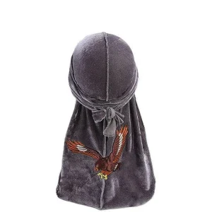 durag veludo águia cinza