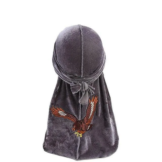 durag veludo águia cinza