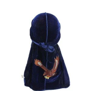 durag veludo padrão águia azul