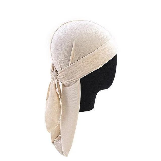 Durag Veludo Mulher Bege