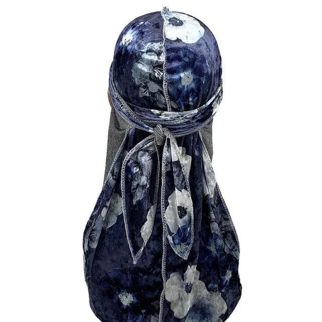 Durag de Veludo Flores