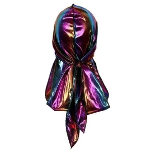 durag homem brilhante tricolor
