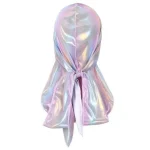 durag feminino brilhante branco