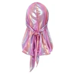 durag mulher brilhante rosa