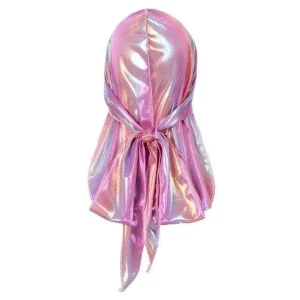 durag mulher brilhante rosa