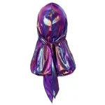 durag homem brilhante roxo